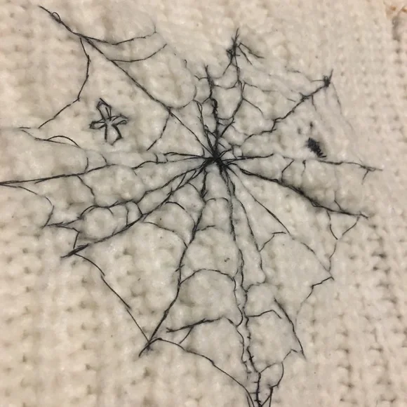 cropped cinnamon roll custom 1of1 sweater.